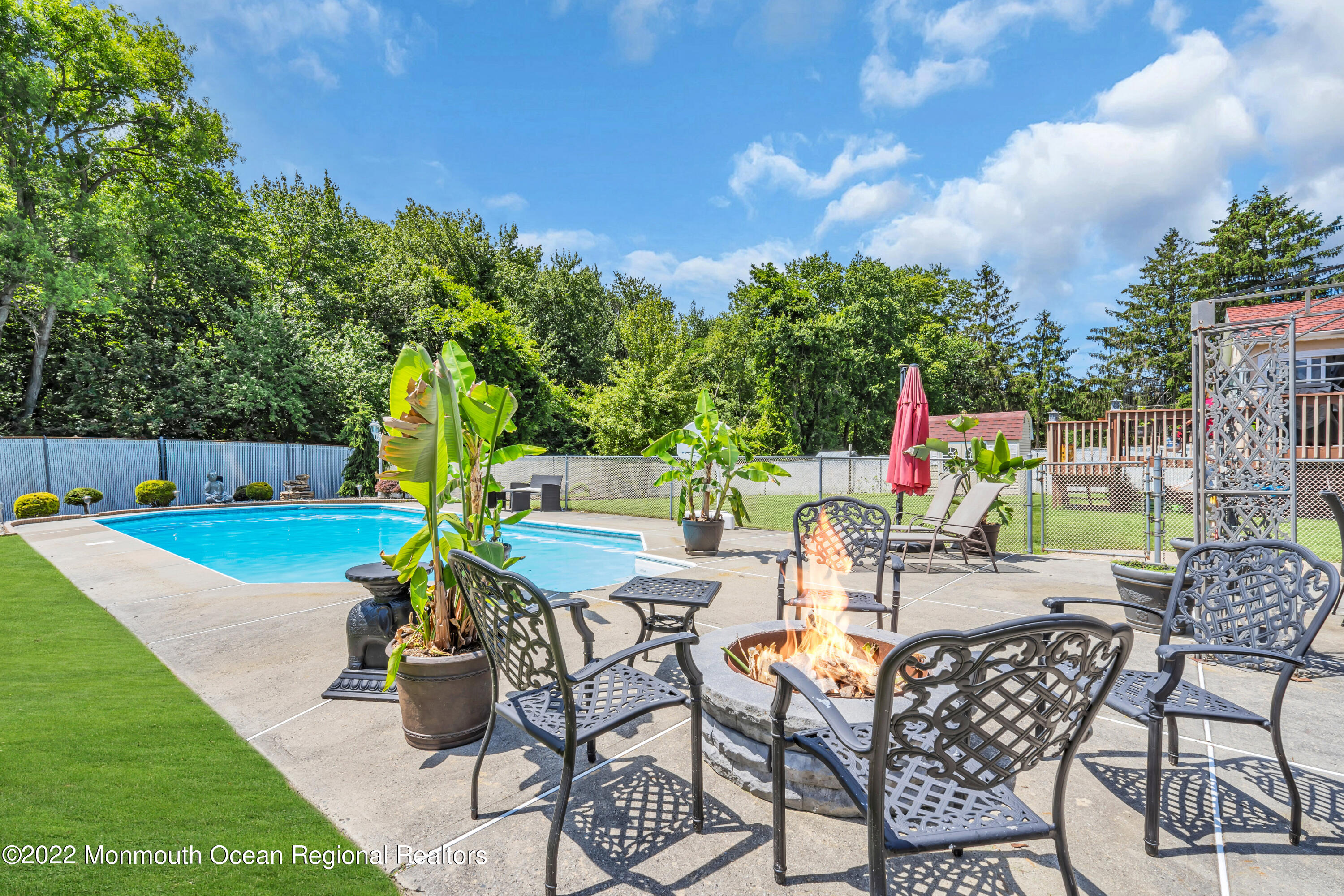 23 North Westfield Road Howell, NJ 07731 - Photo 47 of 55 a view of a backyard with sitting area