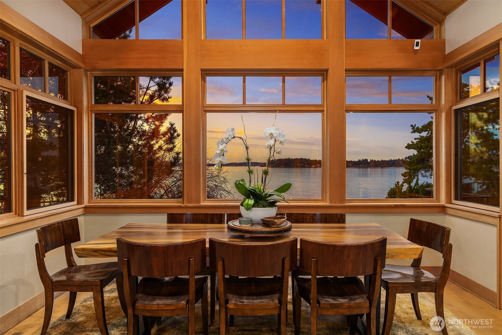 7010 North Mercer Way Mercer Island, WA 98040 - Photo 17 of 40 a dining room with furniture window and outside view
