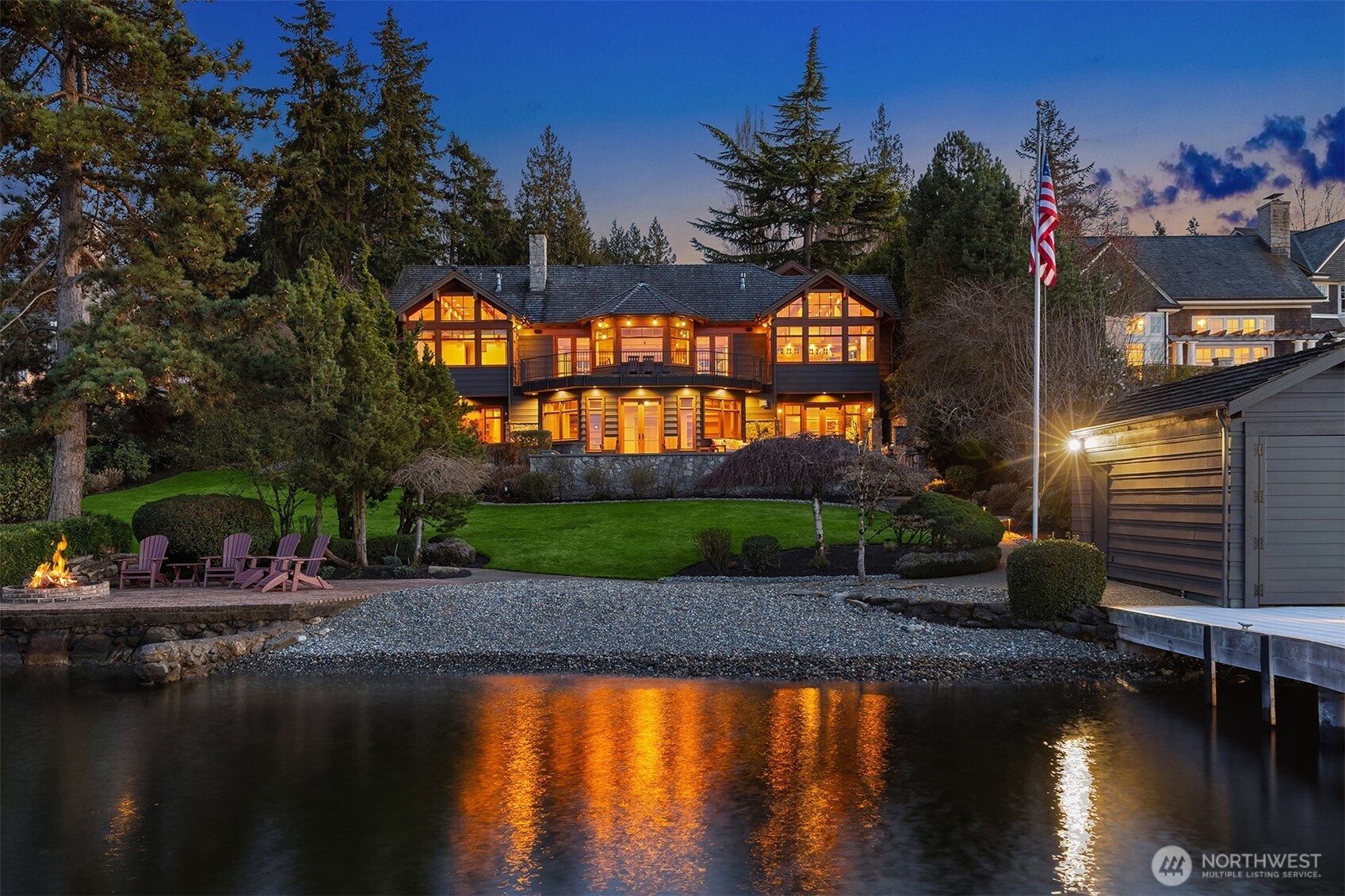 7010 North Mercer Way Mercer Island, WA 98040 - Photo 5 of 40 a house view with a lake view