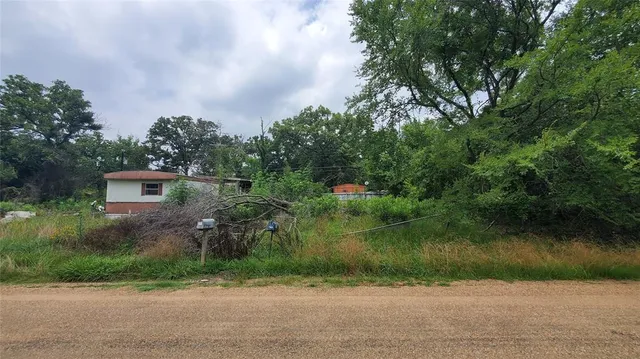 a view of a back yard of a house