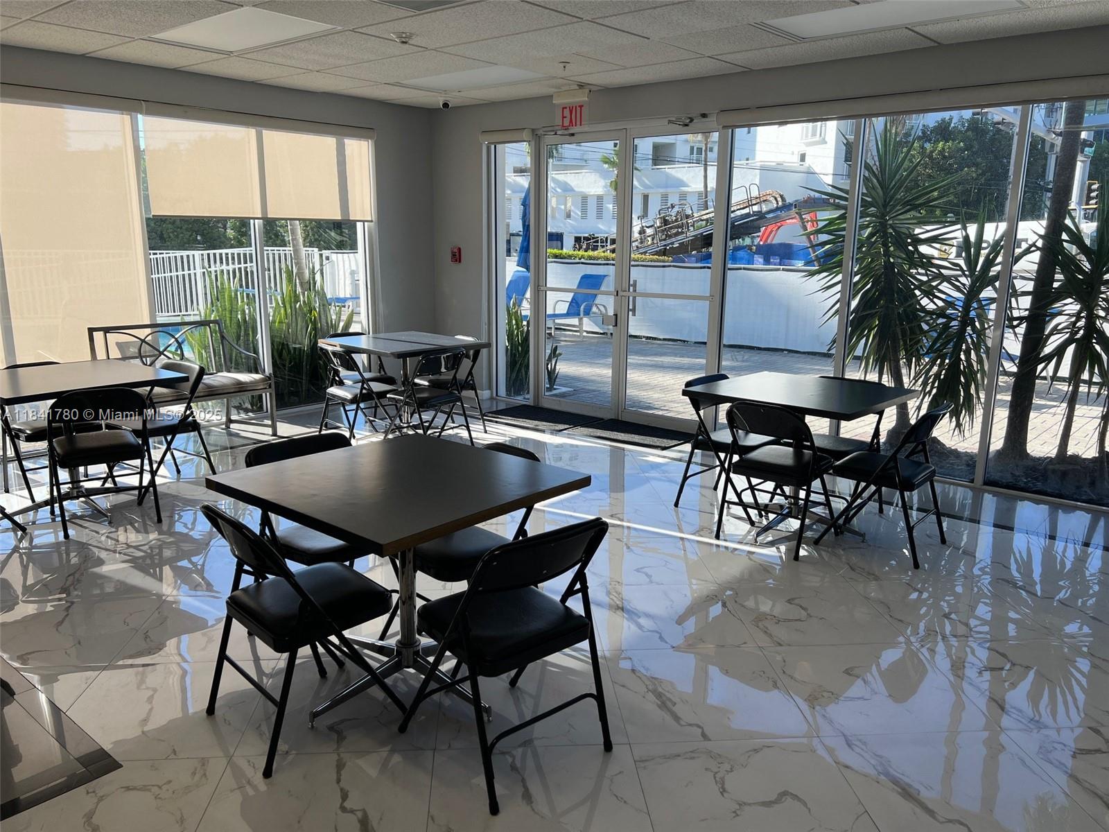 1688 West Avenue, Unit 1005 Miami Beach, FL 33139 - Photo 23 of 34 a dining room with furniture window and outside view