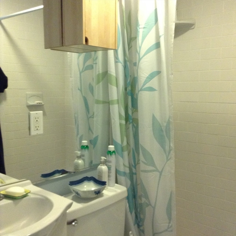 16 Cumberland Street, Unit 1 Boston, MA 02115 - Photo 7 of 8 a bathroom with a sink and mirror with toilet