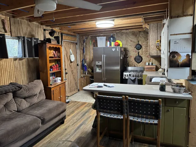 a outdoor space with furniture