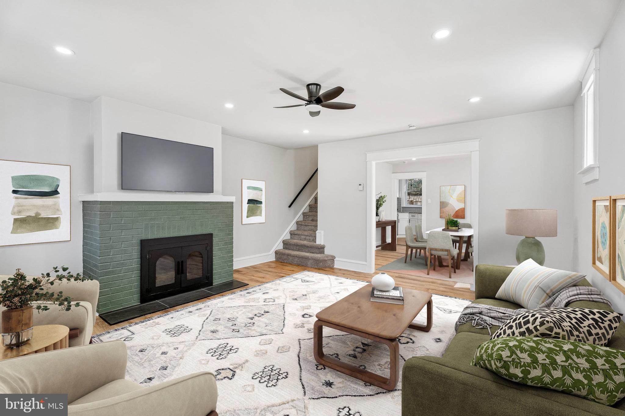 339 Blanchard Road Drexel Hill, PA 19026 - Photo 2 of 17 Virtually staged living room