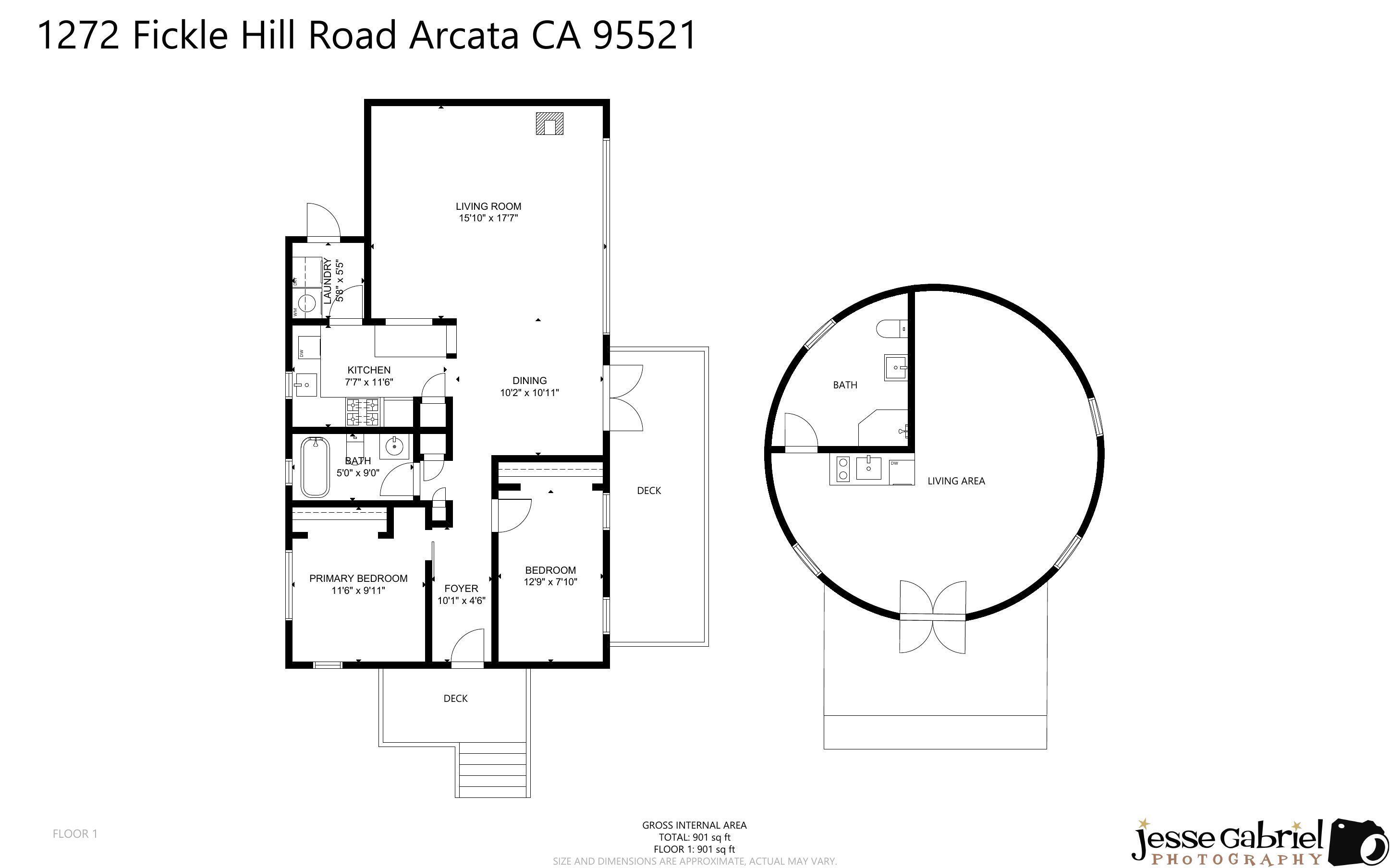 1272 Fickle Hill Road Arcata, CA 95521 - Photo 57 of 57 Floor plans