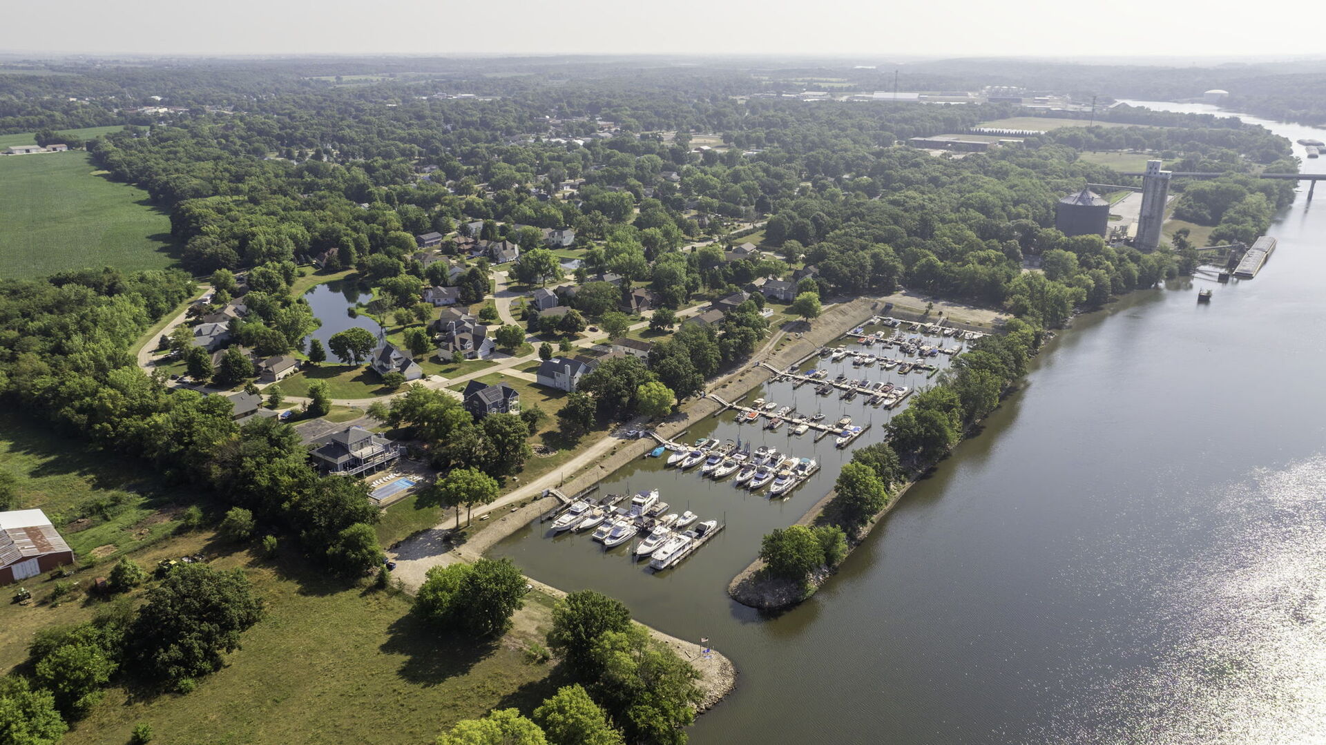300 Village Lane Seneca, IL 61360 - Photo 36 of 42 an aerial view of multiple house