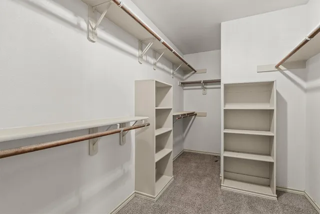 a view of a room with racks