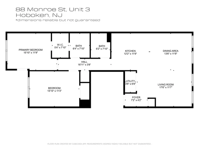 $4,800 | 88 Monroe Street, Unit 3, Hoboken, NJ 07030