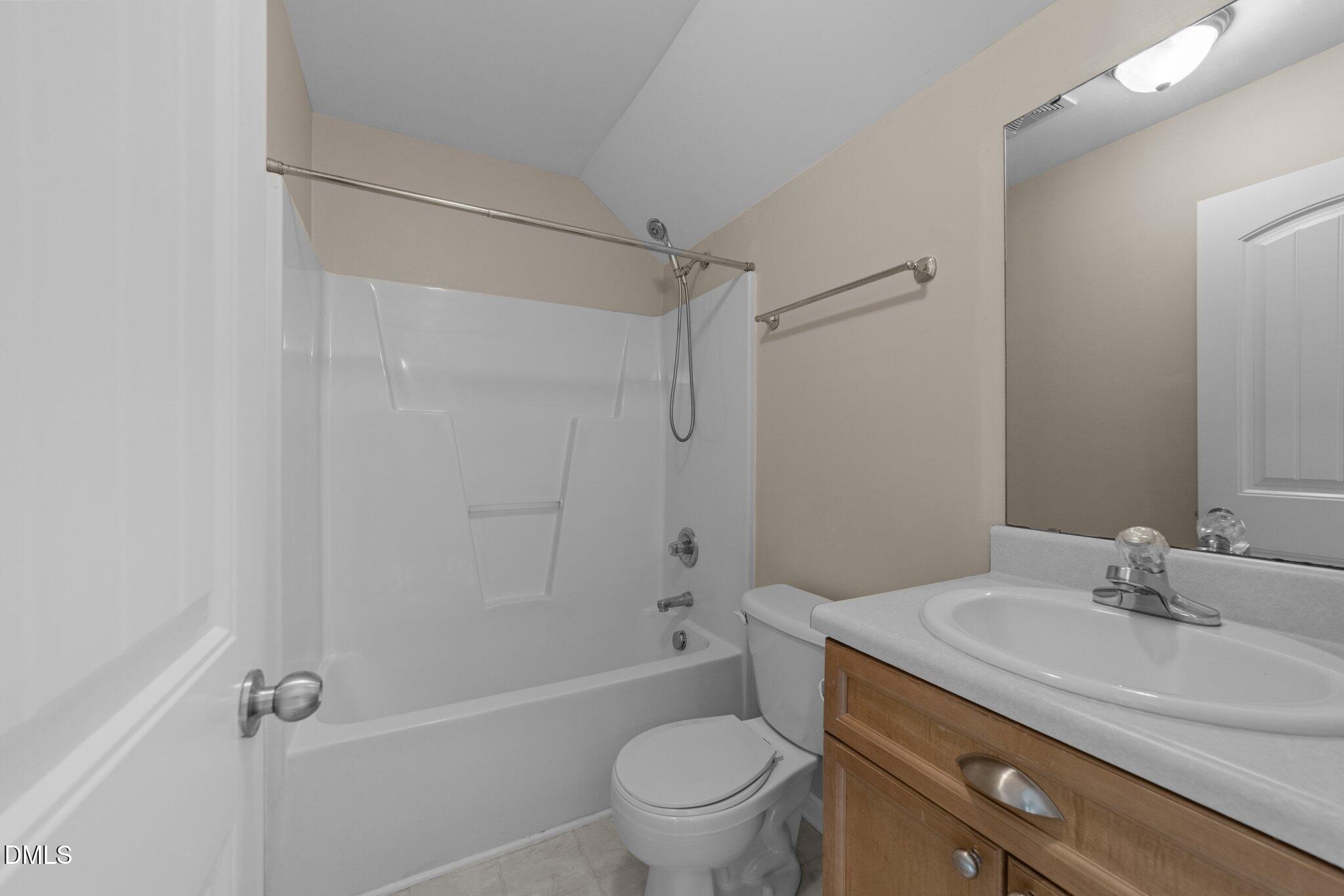 158 Pineland Circle Raleigh, NC 27606 - Photo 21 of 34 a bathroom with a sink toilet and shower