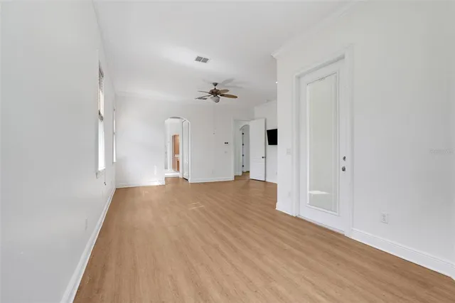 wooden floor in an empty room