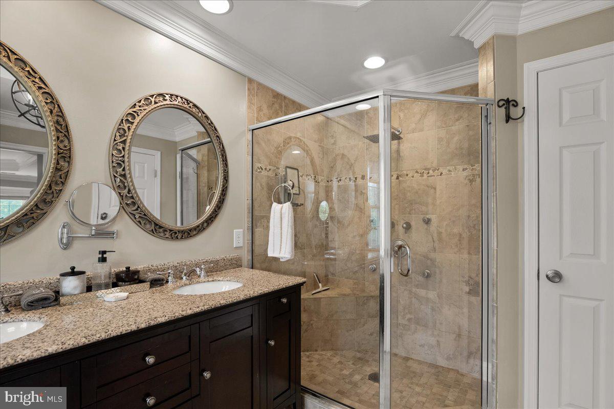 308 Huntersridge Road Winchester, VA 22602 - Photo 39 of 65 Elegant dual-sink bathroom retreat.