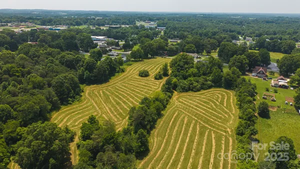 an aerial view of a residential houses