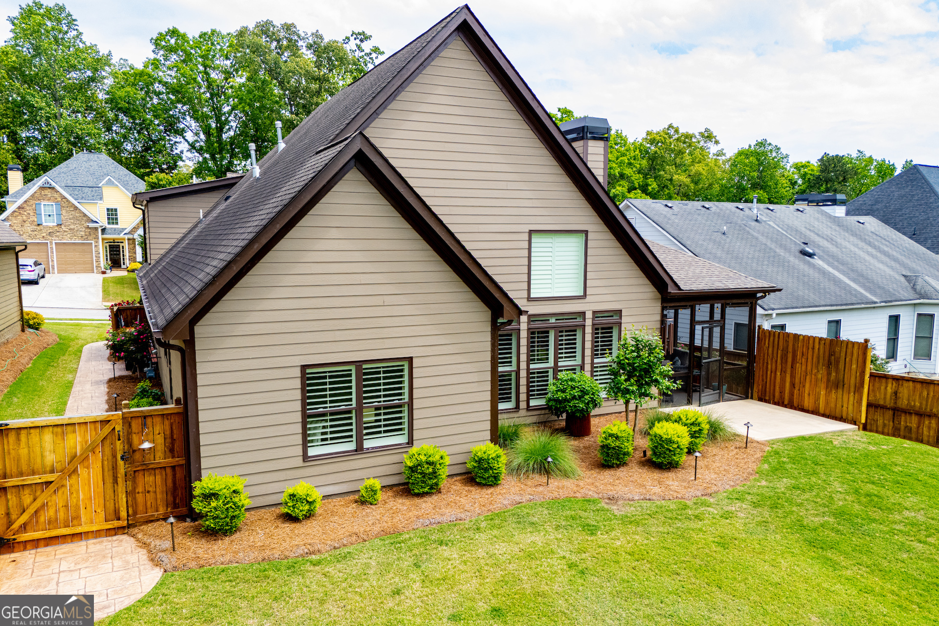 216 Yorkshire Lane Villa Rica, GA 30180 - Photo 90 of 94 a view of house with backyard outdoor seating and green space