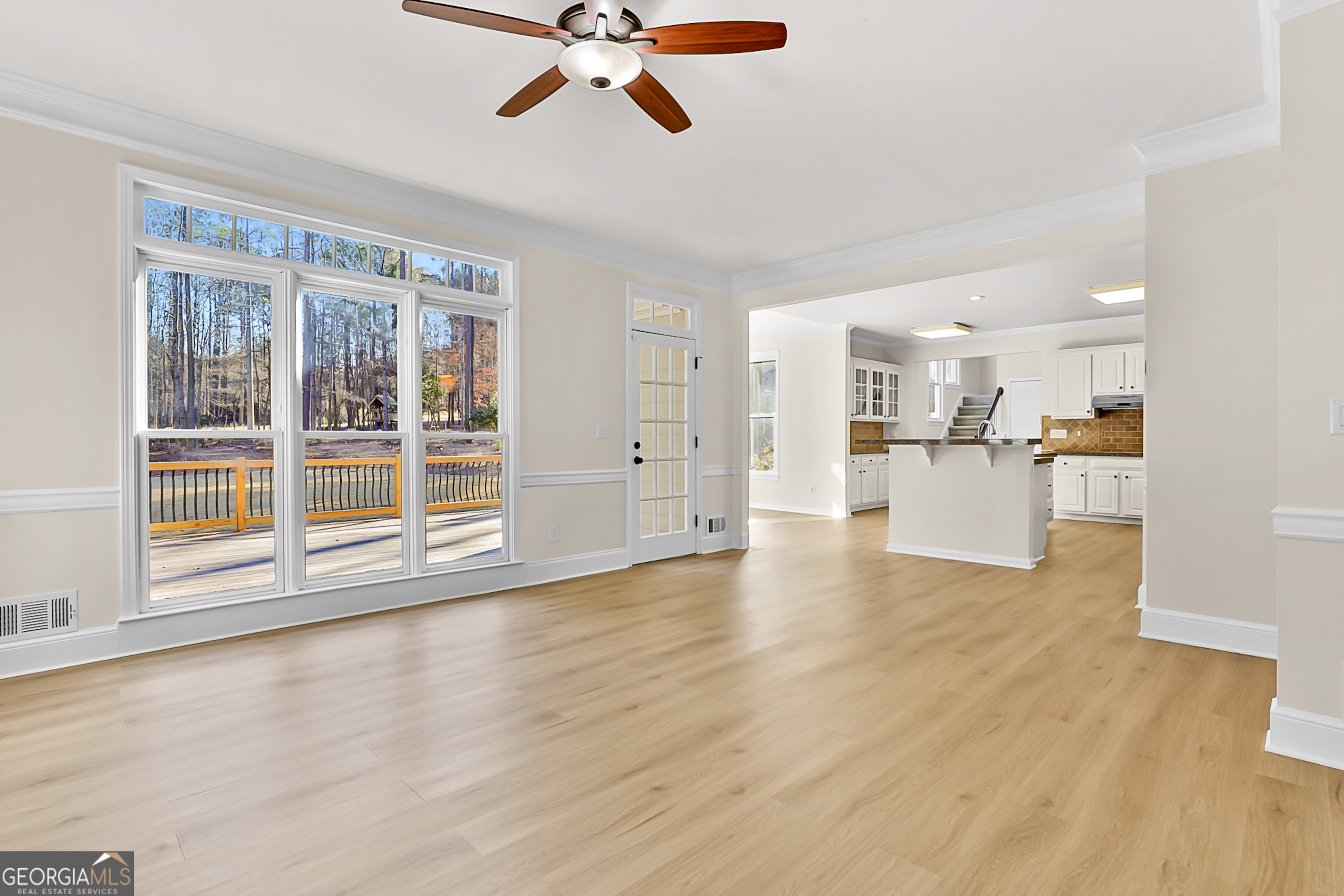 160 Streamview Court Fayetteville, GA 30215 - Photo 21 of 55 a view of empty room with wooden floor and window