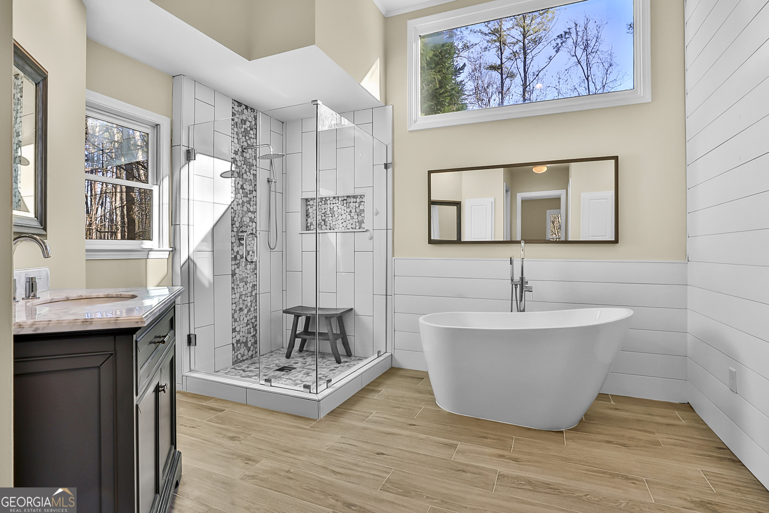 160 Streamview Court Fayetteville, GA 30215 - Photo 35 of 55 a view of a bathtub & sink in a bathroom