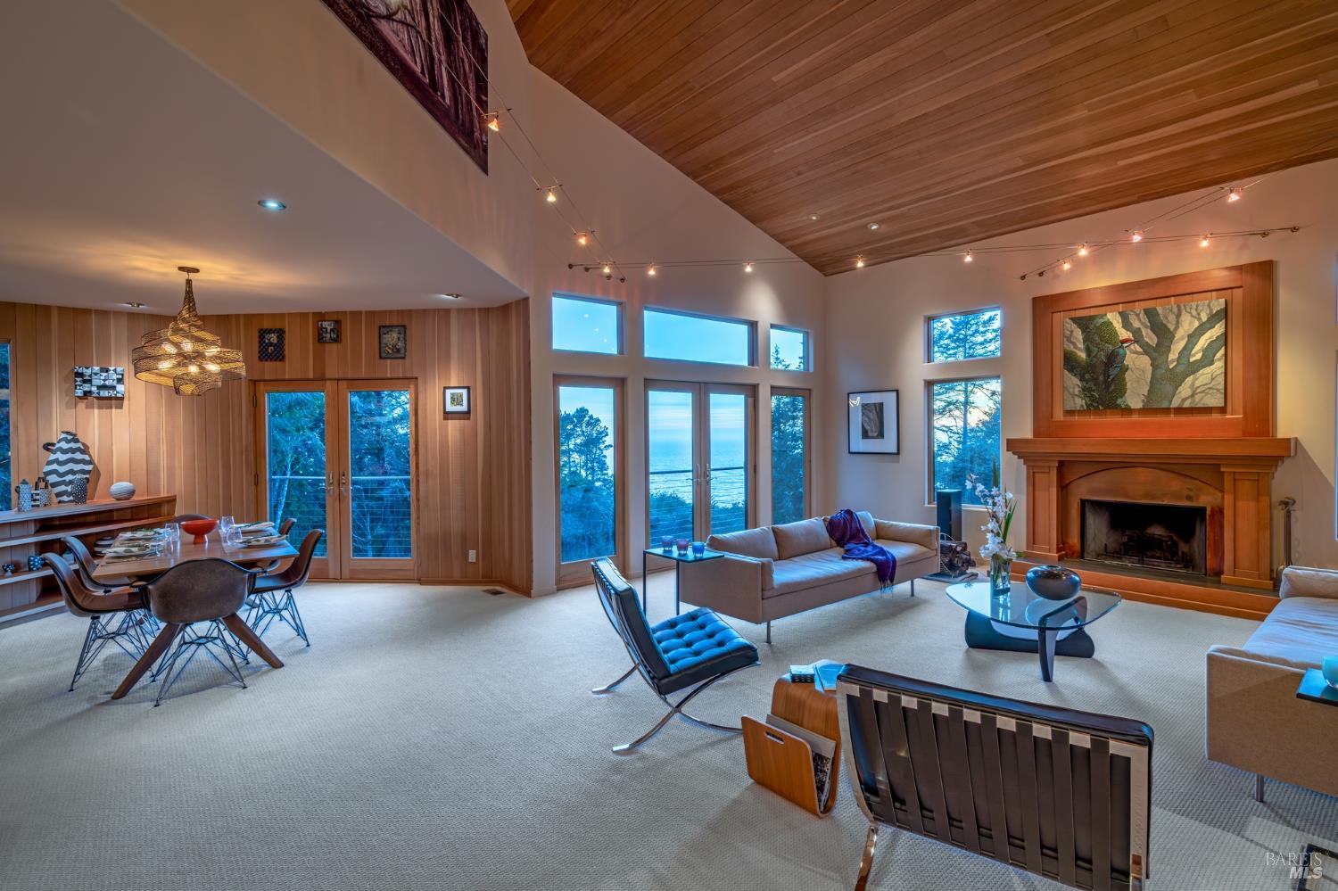 35148 Crows Nest Drive The Sea Ranch, CA 95497 - Photo 37 of 94 a living room with furniture and a fireplace