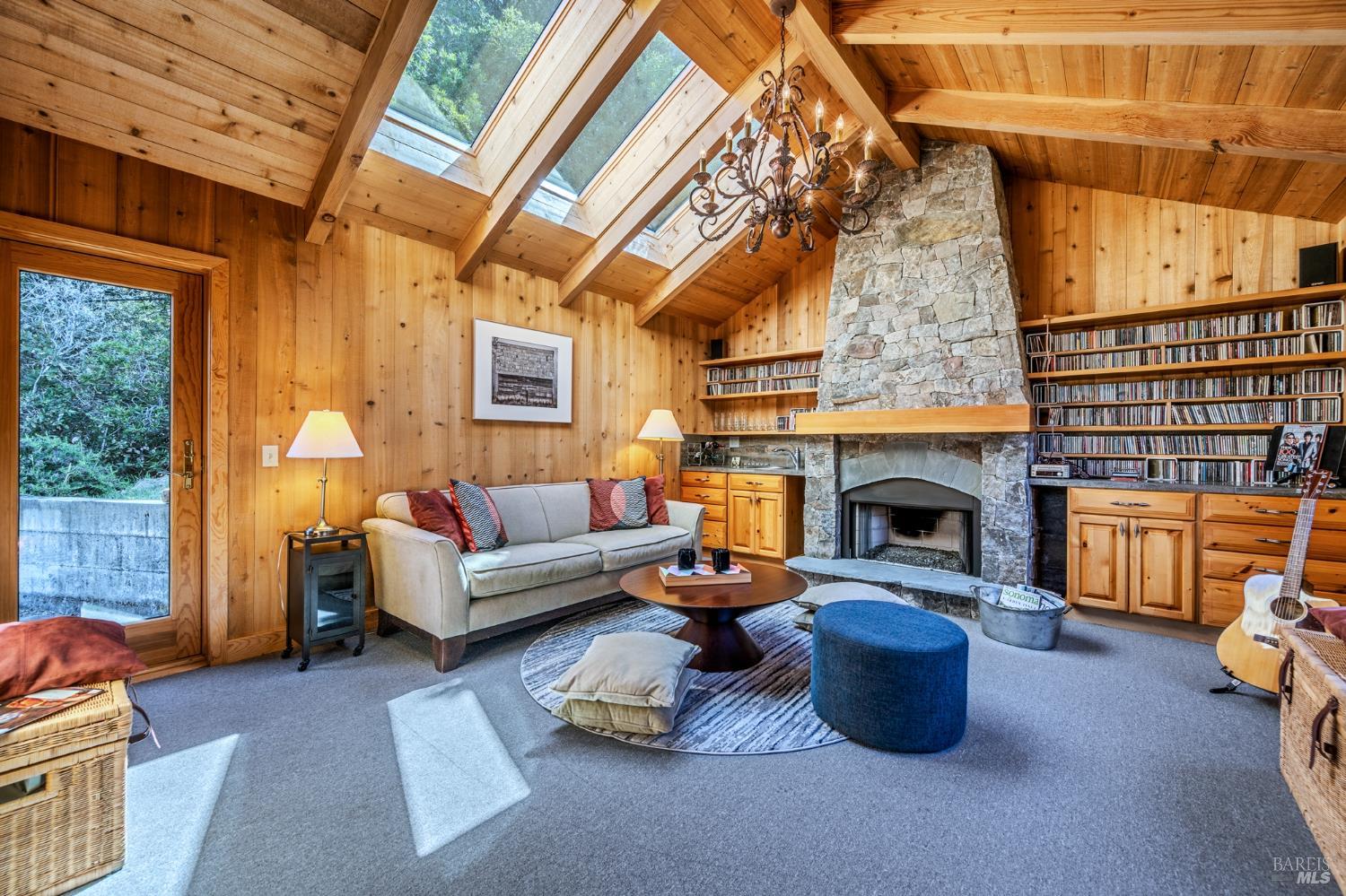 35148 Crows Nest Drive The Sea Ranch, CA 95497 - Photo 61 of 94 a living room with furniture a fireplace and a table