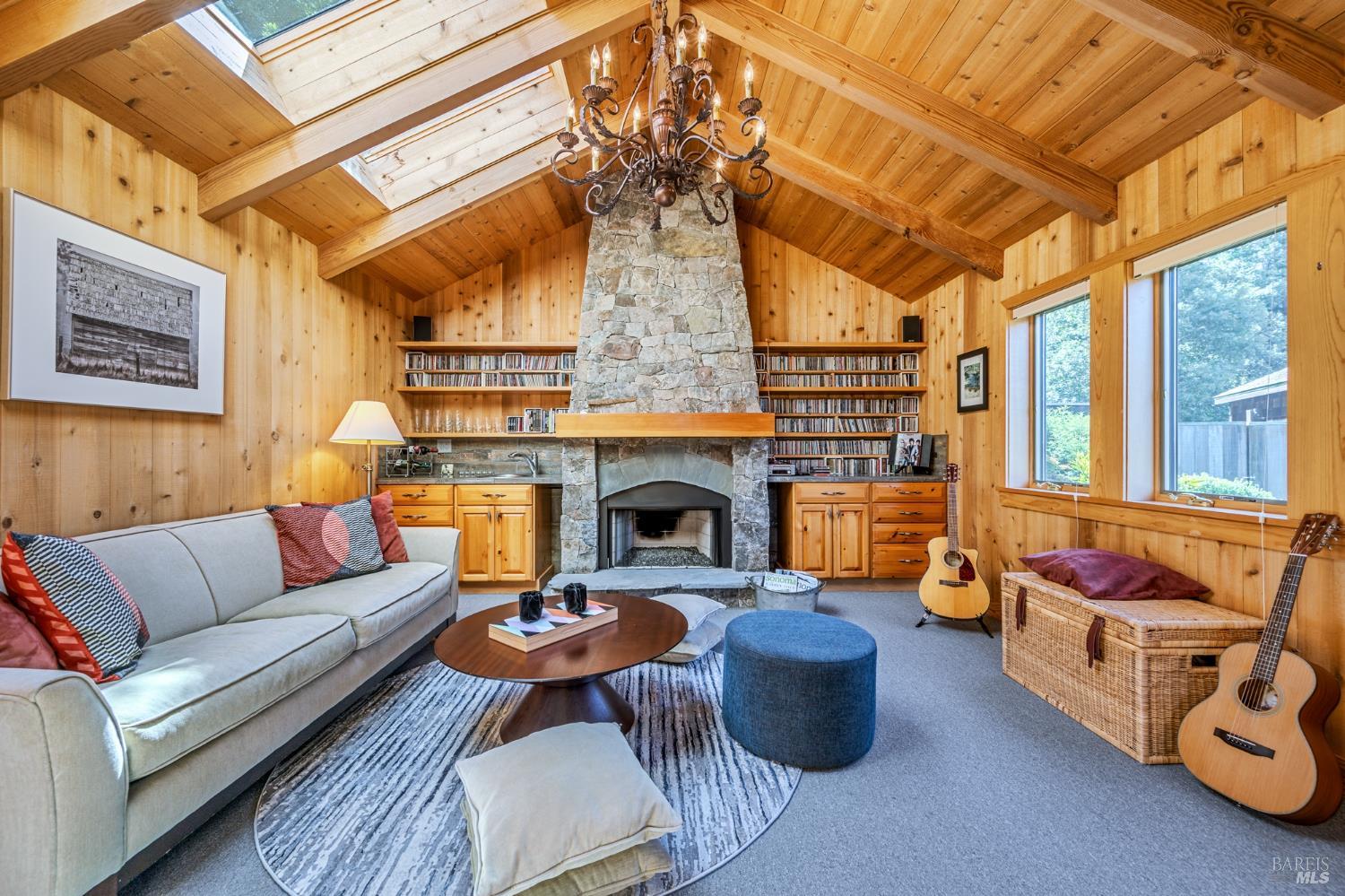 35148 Crows Nest Drive The Sea Ranch, CA 95497 - Photo 62 of 94 a living room with furniture and a fireplace