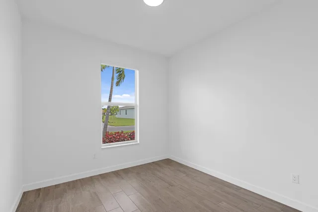 an empty room with window