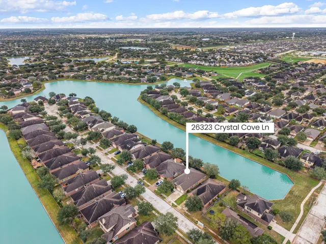 a view of a city with a lake