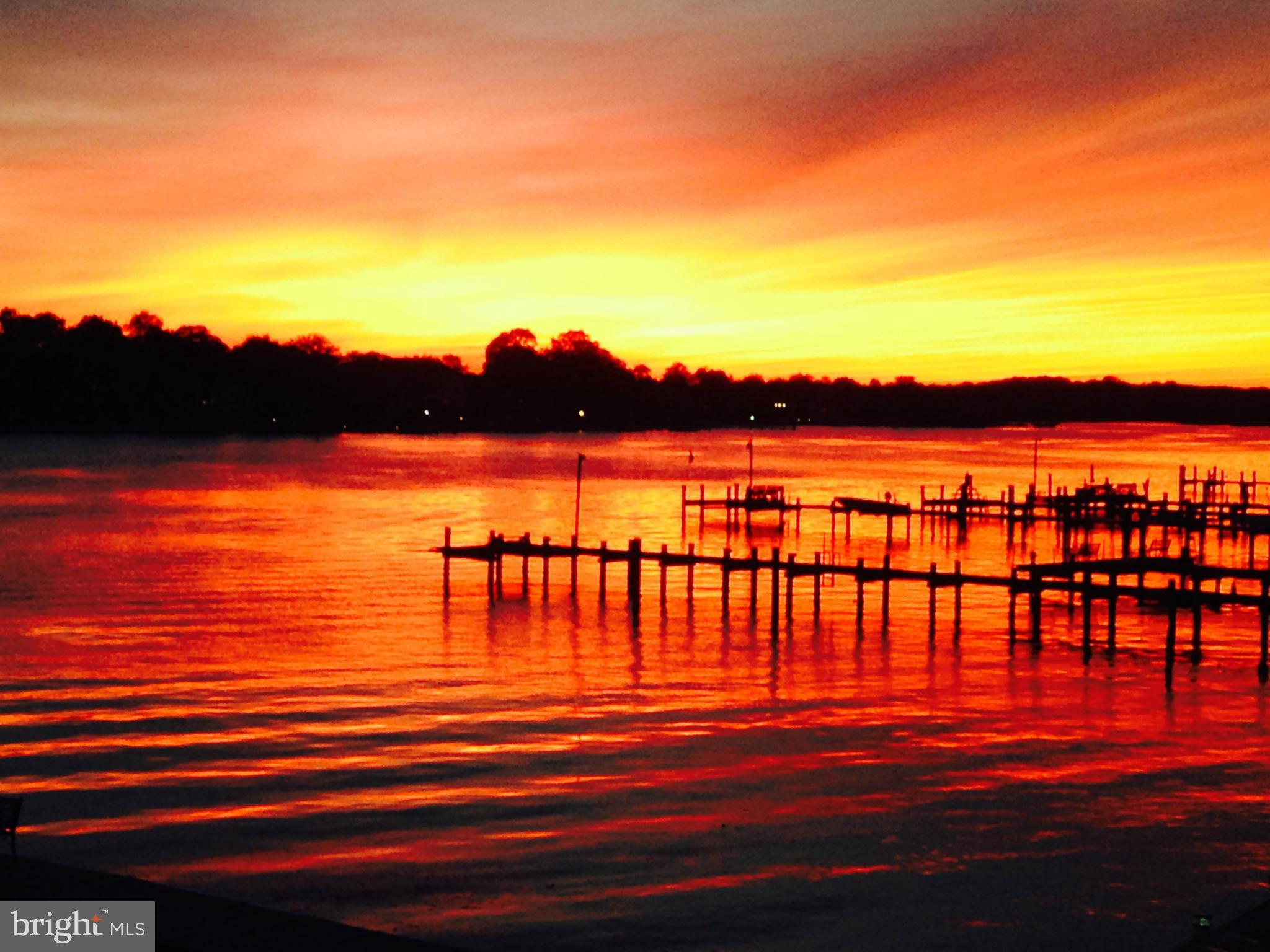 1824 Wilson Point Road Baltimore, MD 21220 - Photo 28 of 28 a view of lake with sunset