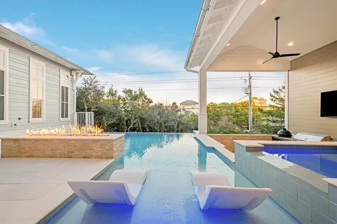 a view of a couch with wooden floor