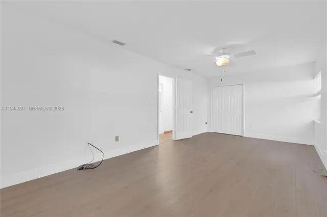 a view of an empty room