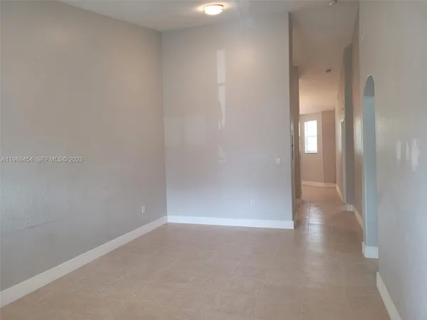 a view of a livingroom with a window