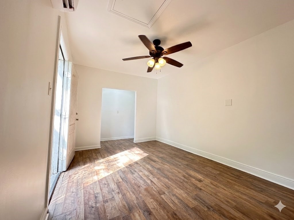 3507 Good Hope Street, Unit 1/2 Houston, TX 77021 - Photo 3 of 6 The upon entry, you are met with the studio/living/room with a closet to your left and the kitchenette and bathroom to your right. The water heater is located to your right upon entering the closet.