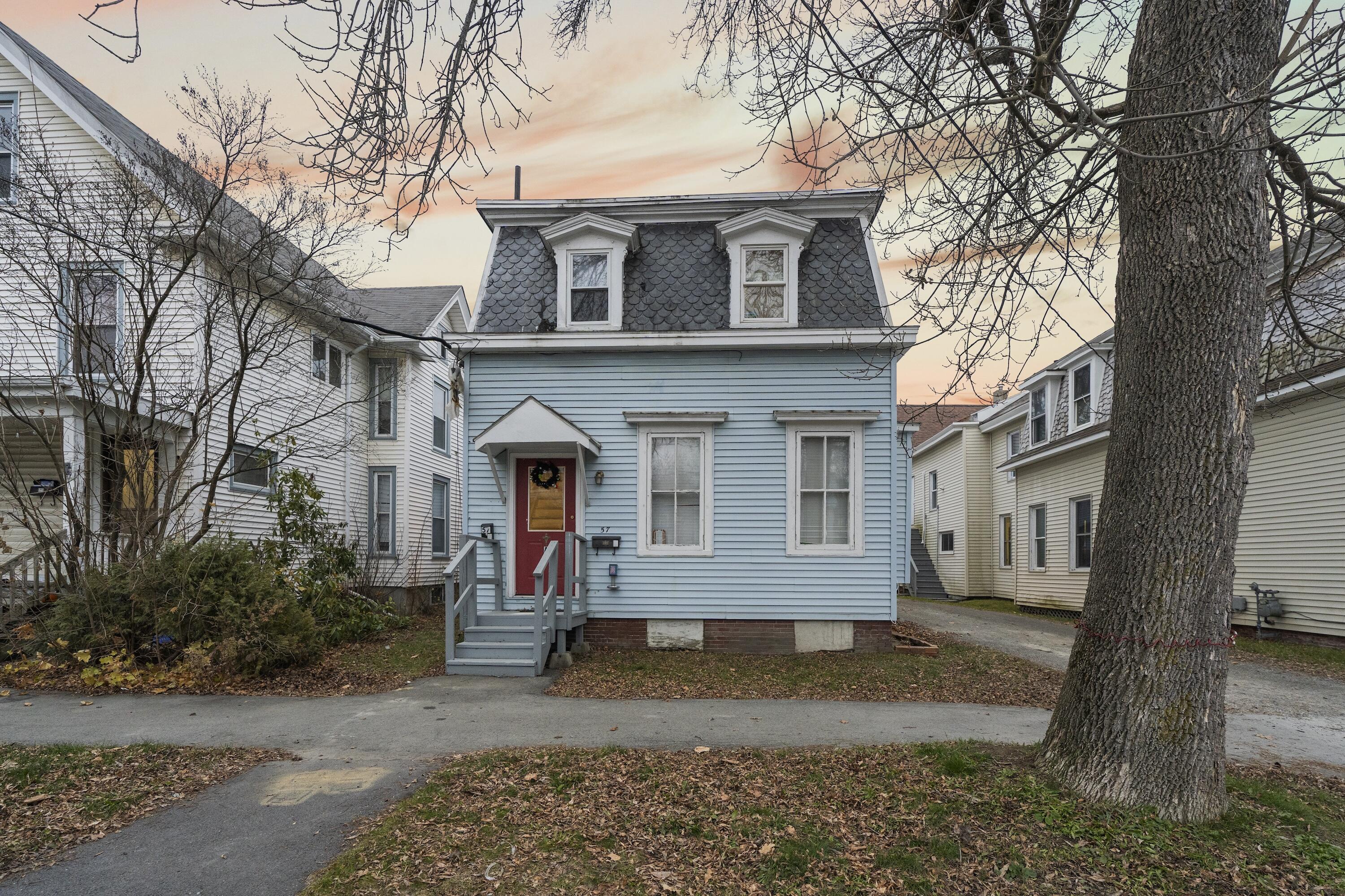 57 Elm Street Bangor, ME 04401 - Photo 18 of 49 front of duplex from Elm St.