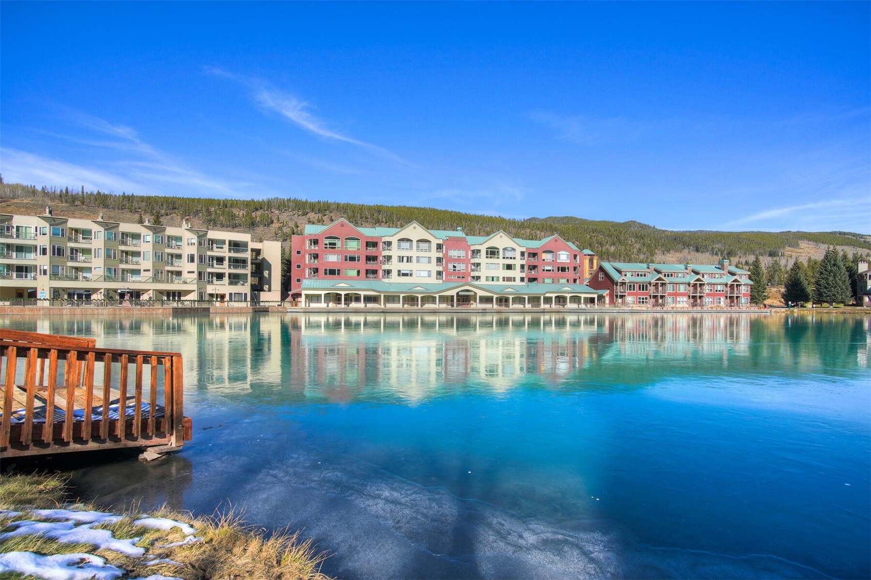 22174 Highway 6, Unit 1527 Keystone, CO 80435 - Photo 27 of 27 a view of a lake with houses