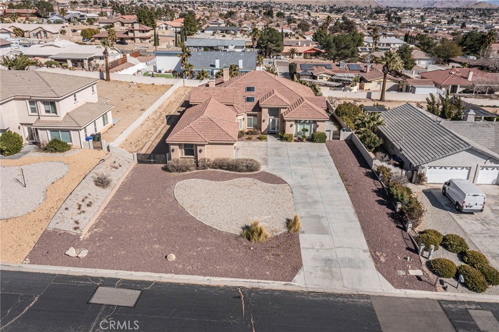 16233 Ridge View Drive Apple Valley, CA 92307 - Photo 47 of 50 an aerial view of a house with a swimming pool