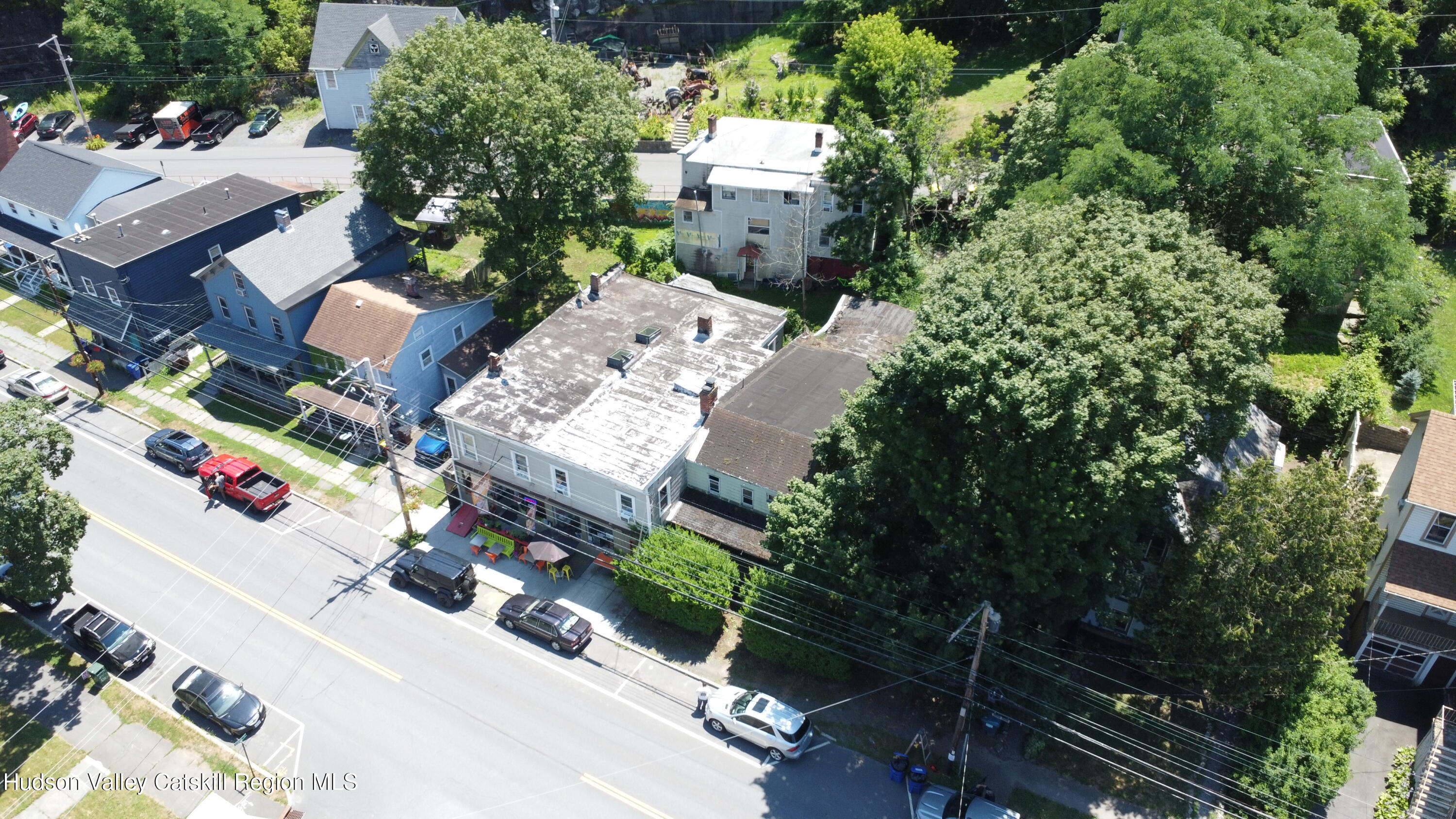 67 West Bridge Street Catskill, NY 12414 - Photo 3 of 6 an aerial view of a house with a yard