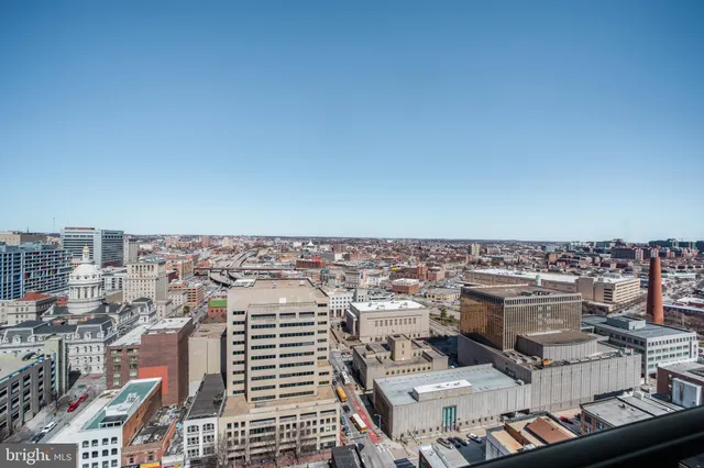an aerial view of a building