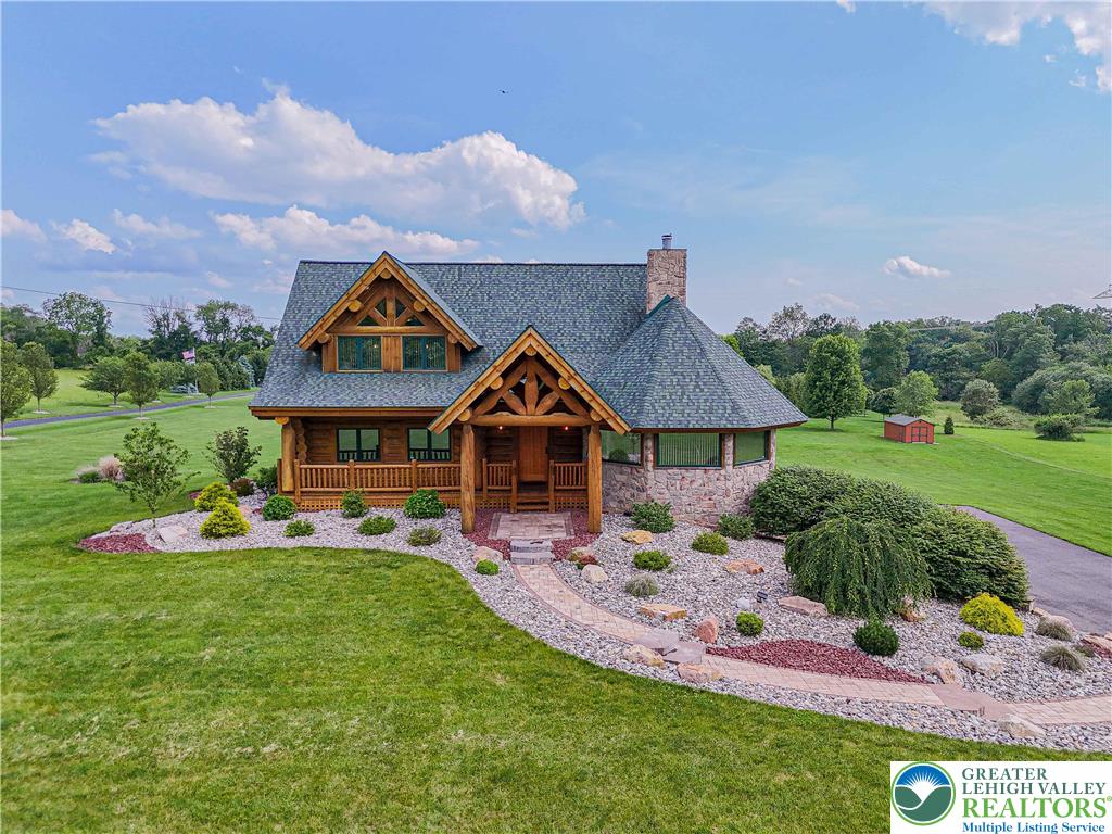 379 Meyer Road Nazareth, PA 18064 - Photo 3 of 78 a front view of a house with garden