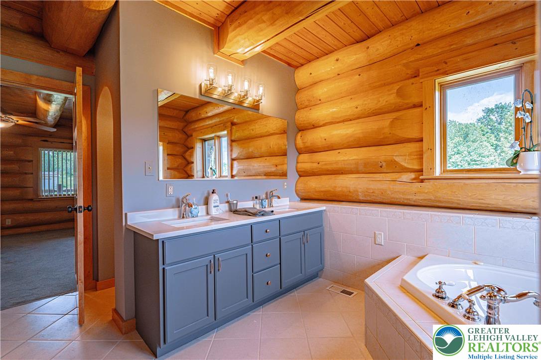 379 Meyer Road Nazareth, PA 18064 - Photo 50 of 78 a bathroom with a sink and a mirror