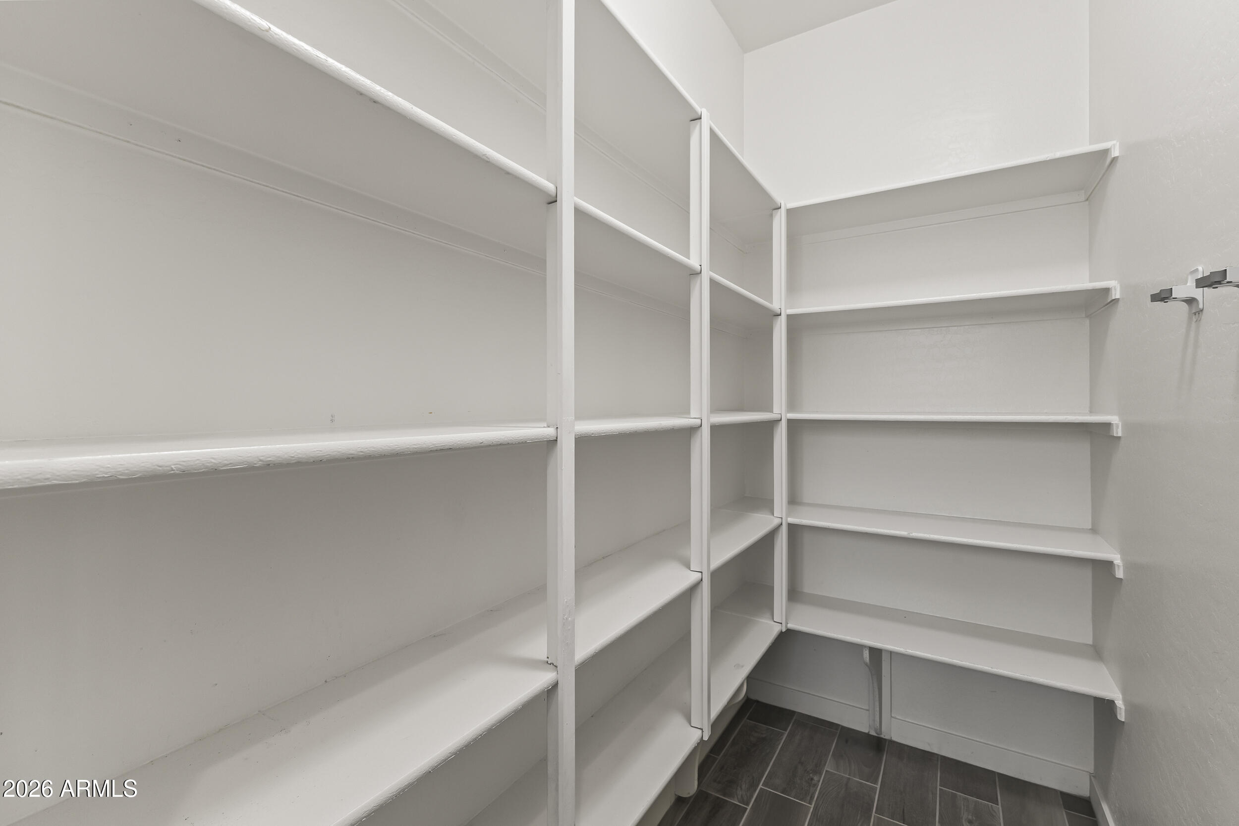 5255 North Ginning Road Litchfield Park, AZ 85340 - Photo 21 of 60 a view of walk in closet with empty racks