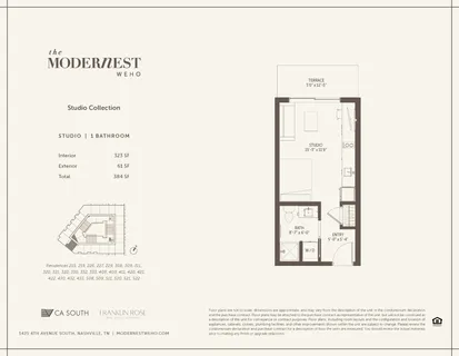 $329,900 | 1425 4th Avenue South, Unit 408, Nashville, TN 37210