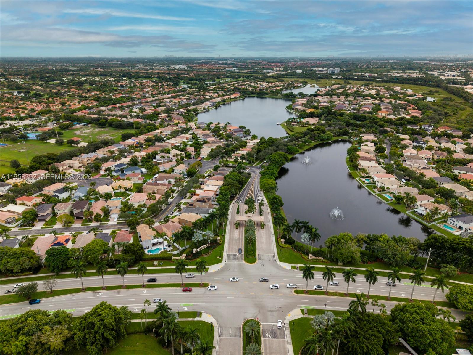 15025 Southwest 19th Court Miramar, FL 33027 - Photo 25 of 27 an aerial view of residential building with ocean view