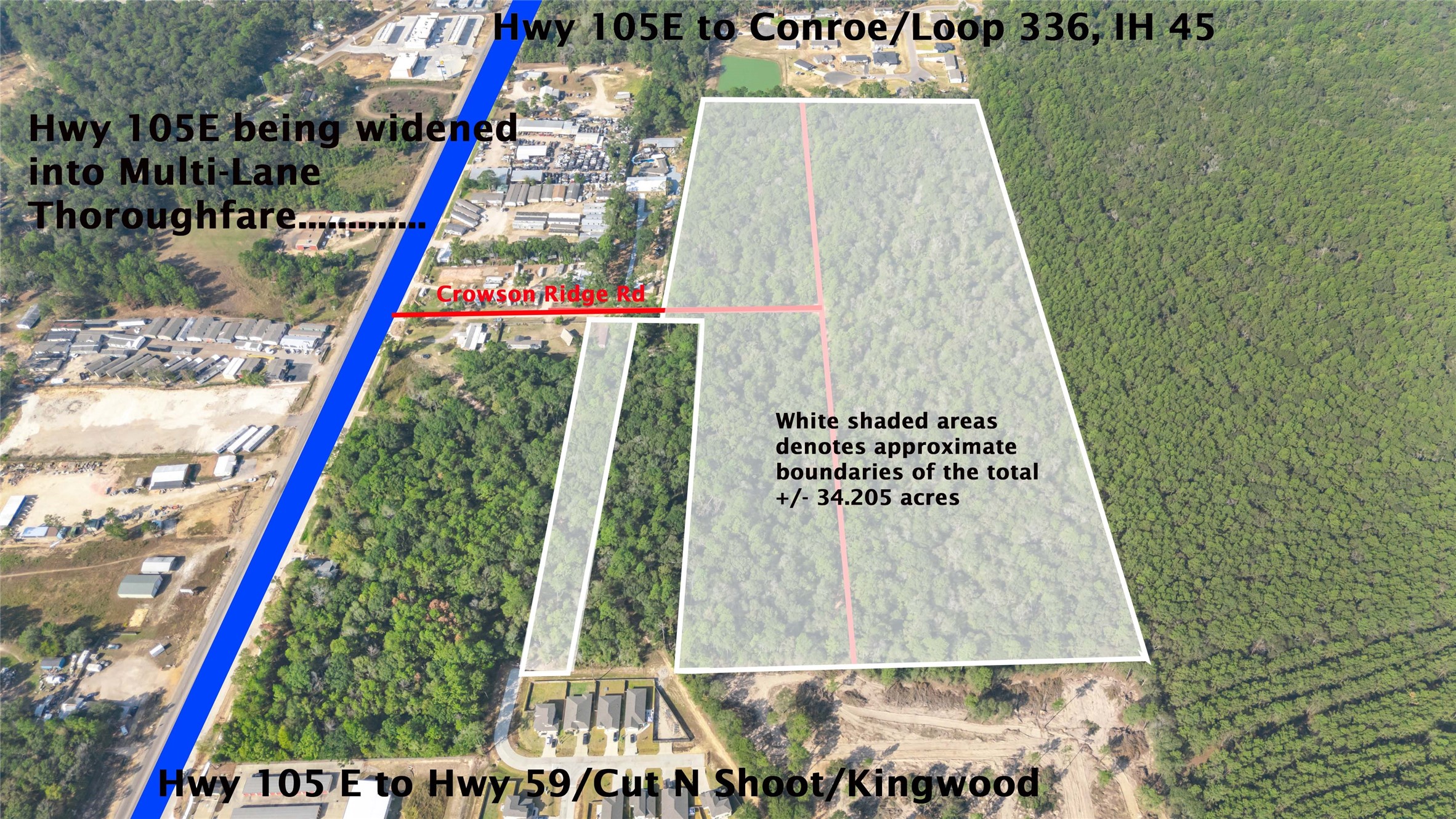 105 E/ Crowson Ridge Road Conroe, TX 77306 - Photo 7 of 16 a picture of a lake