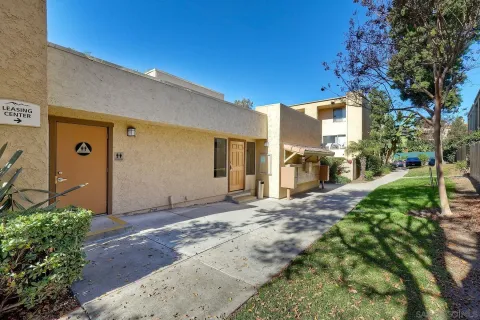 a view of a house with a patio
