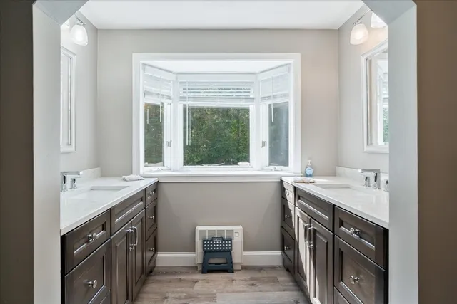 a storage room with washer and dryer