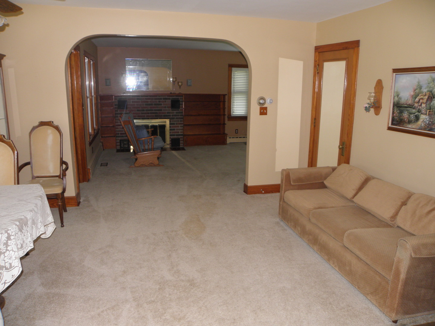 4060 South Old Mazon Road Mazon, IL 60444 - Photo 15 of 37 a living room with furniture a couch and dresser