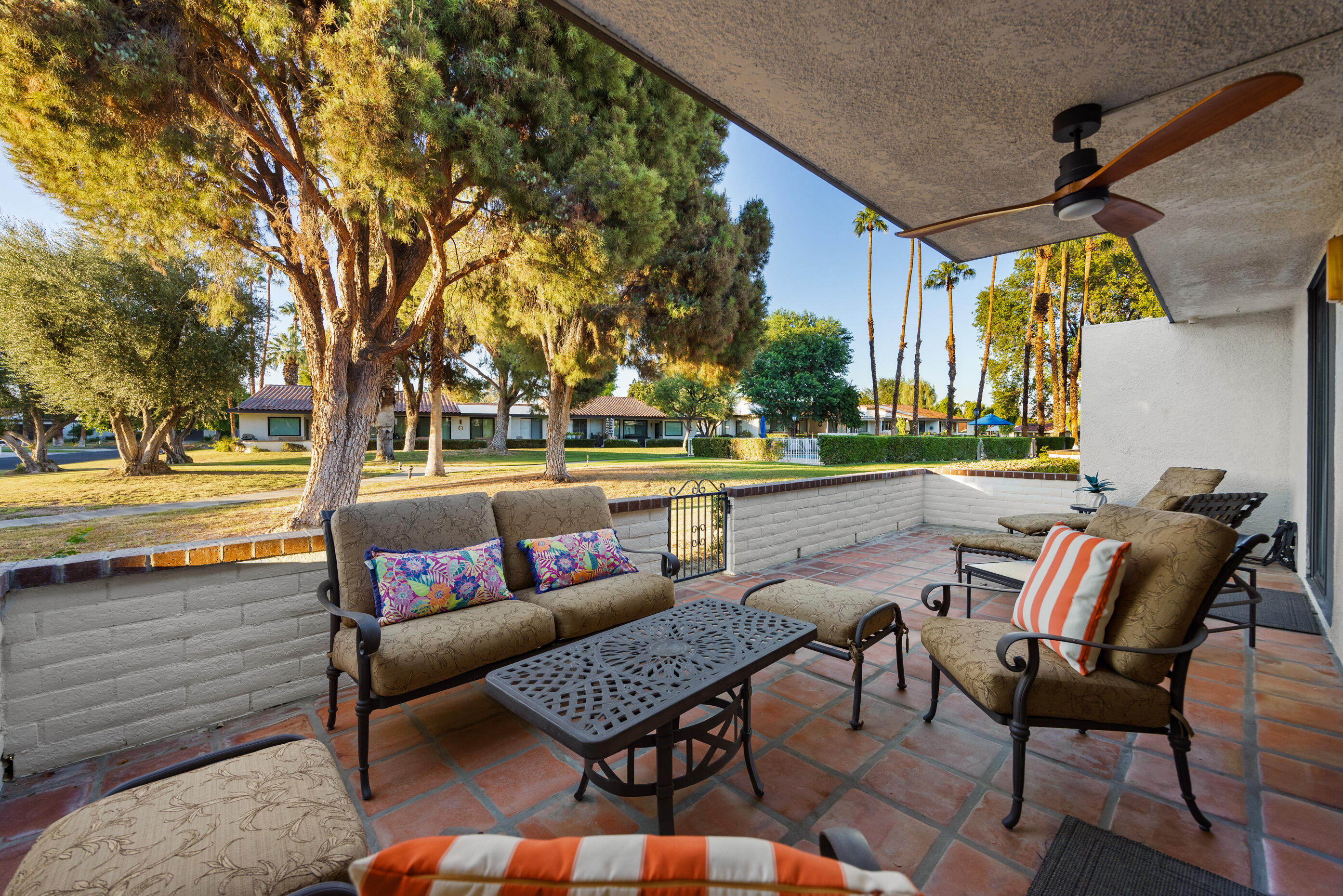 60 El Toro Drive Rancho Mirage, CA 92270 - Photo 29 of 38 a outdoor space with patio furniture and a potted plant