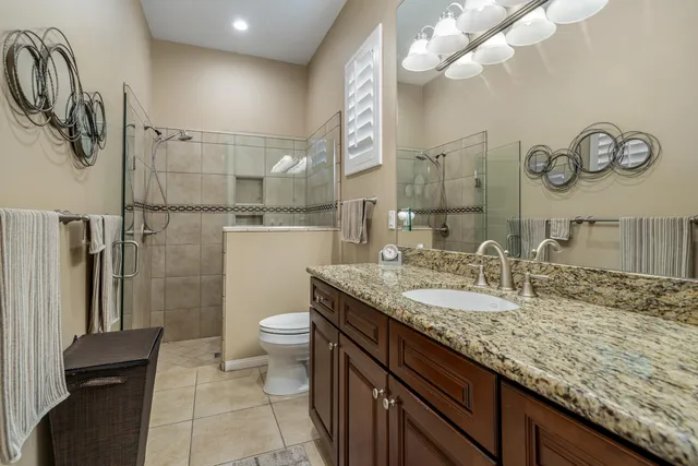 a front view of a house with an outdoor space