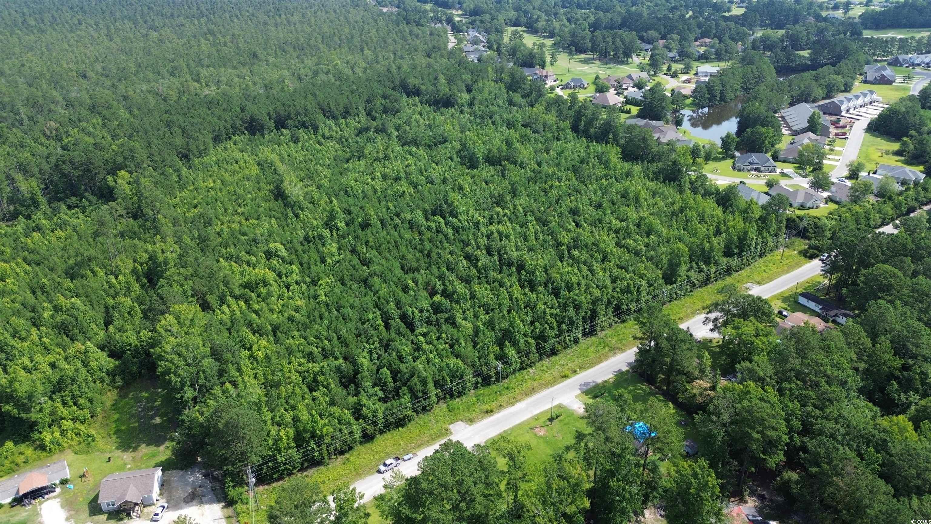 Tbd Elbow Road Longs, SC 29568 - Photo 11 of 14 Aerial view of property's location featuring a forest