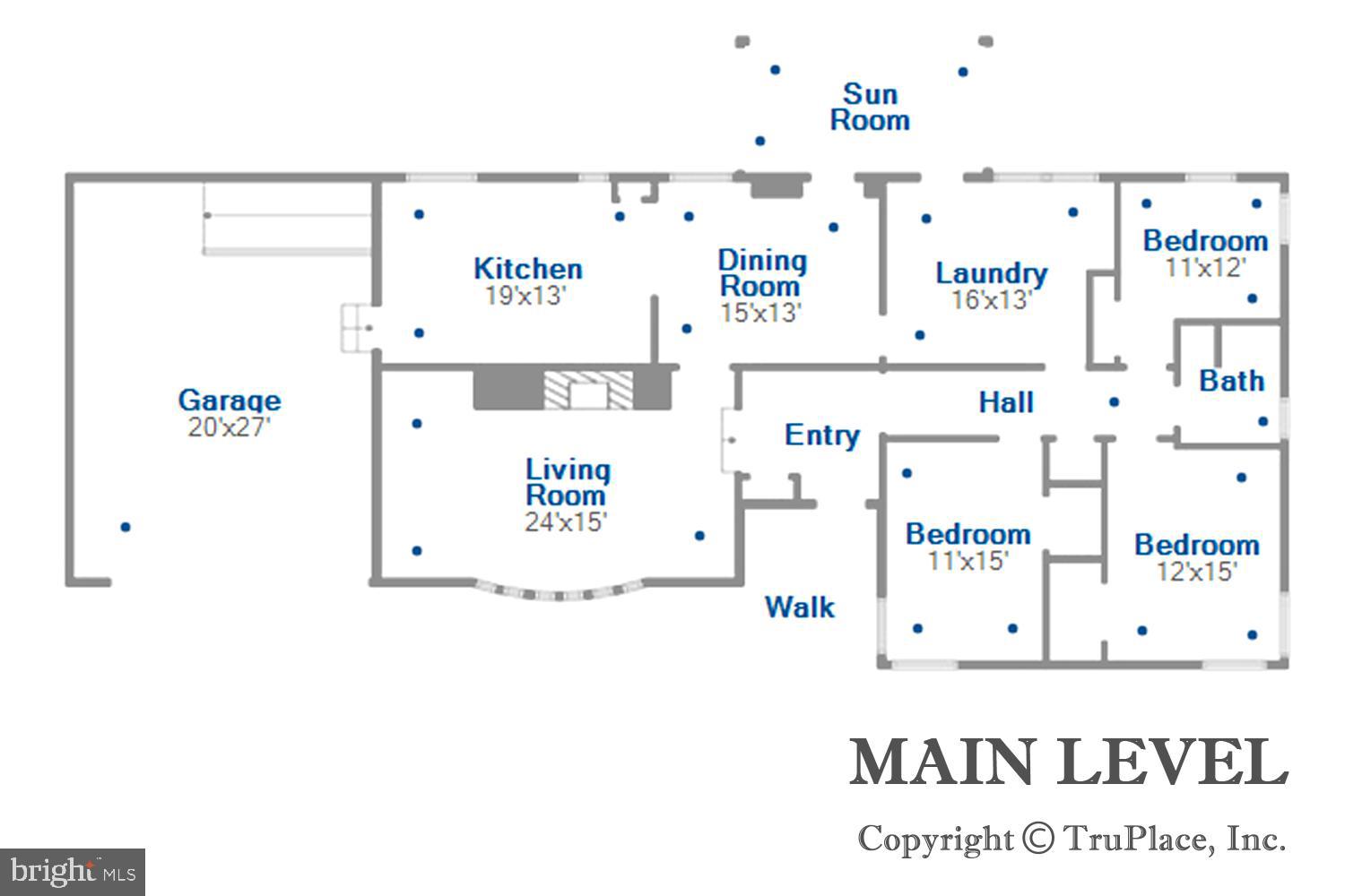 1836 Cherry Road Annapolis, MD 21409 - Photo 80 of 82 Main Level Floor Plan