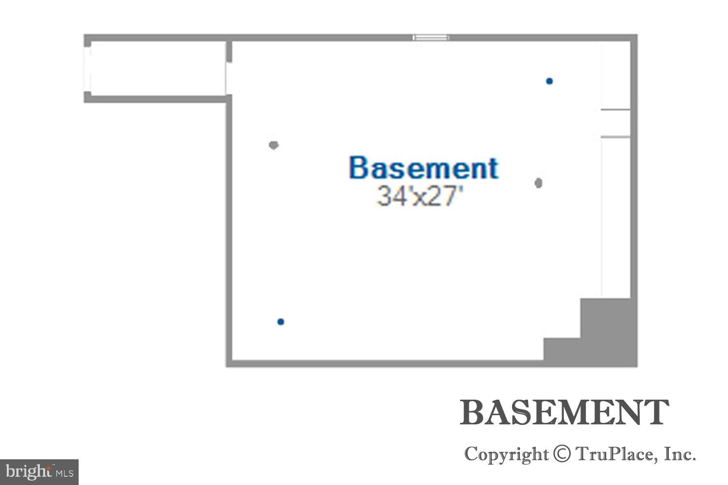 1836 Cherry Road Annapolis, MD 21409 - Photo 81 of 82 Basement Floor Plan