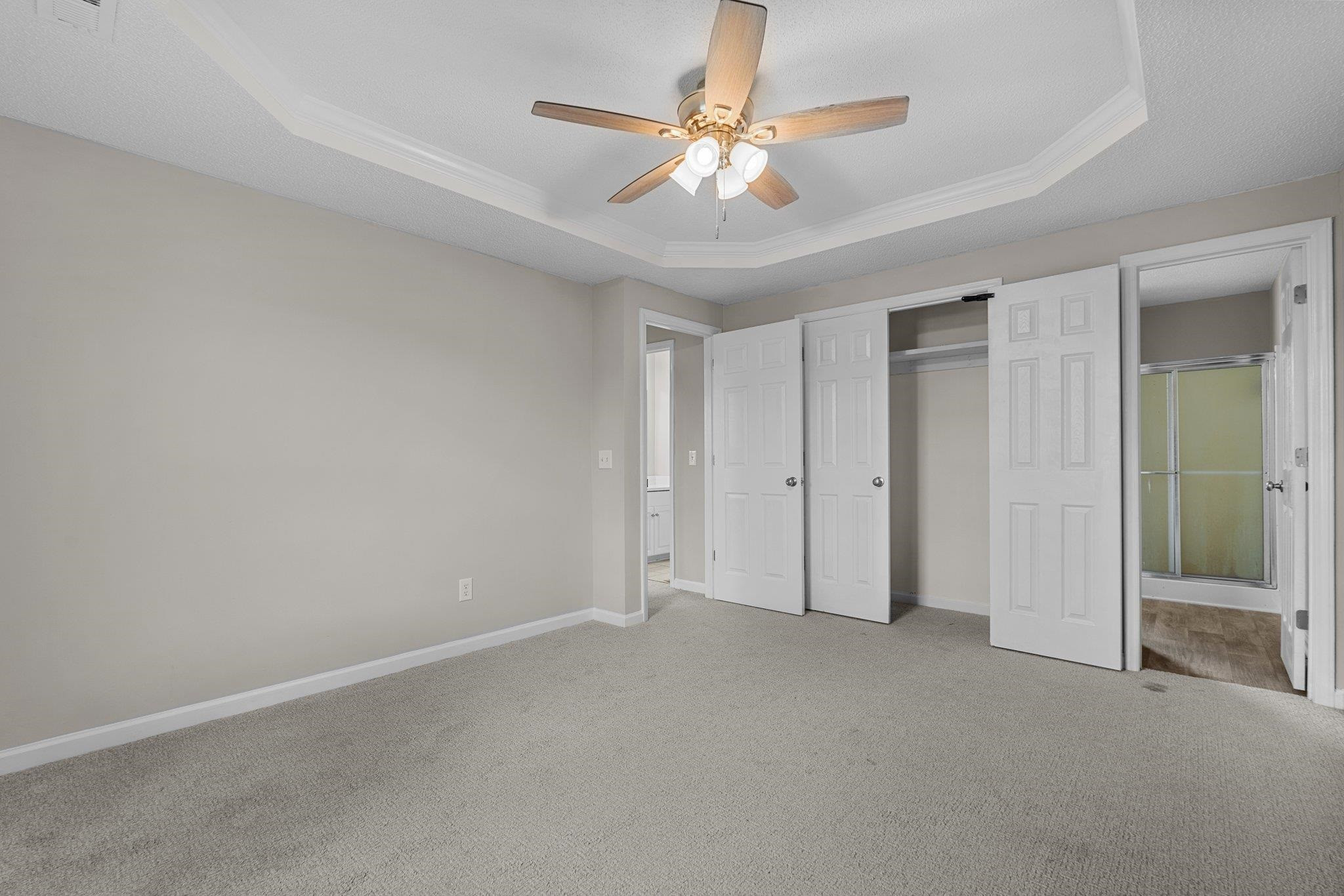 71 Preston Way Lillington, NC 27546 - Photo 13 of 19 an empty room with chandelier fan