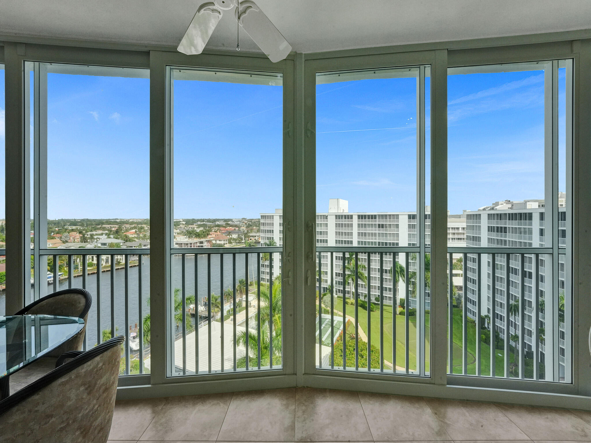 3300 South Ocean Boulevard, Unit 1021C Highland Beach, FL 33487 - Photo 22 of 45 a view of a balcony with an outdoor space
